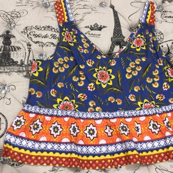 JOIE Chinaru Floral Peplum Cotton Top - Picture 8 of 8